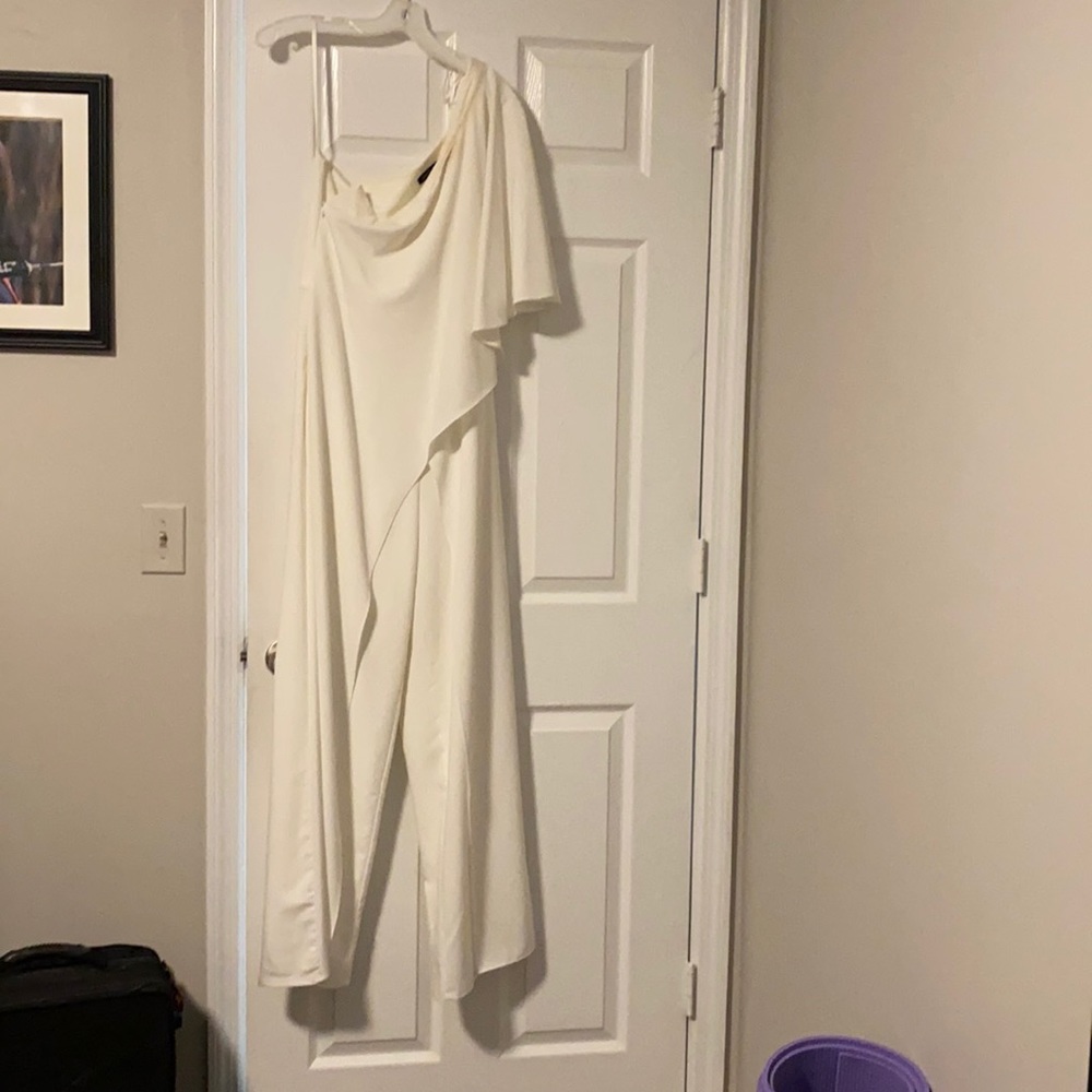 David’s Bridal White Jumpsuit Size 8! Worn Once!
